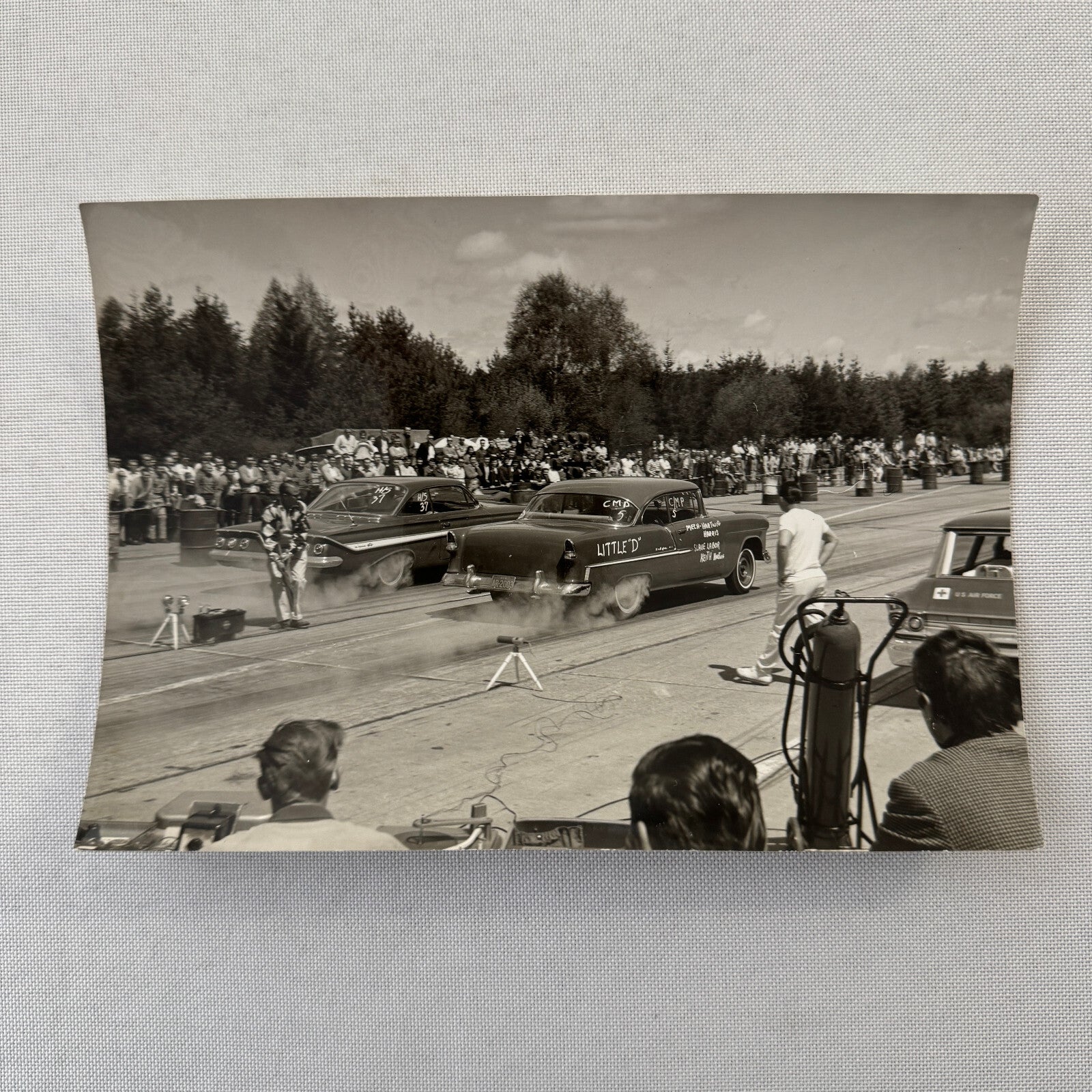 Vintage Drag Racing Photo Photograph Print Chevrolet Chevy