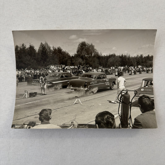 Vintage Drag Racing Photo Photograph Print Chevrolet Chevy