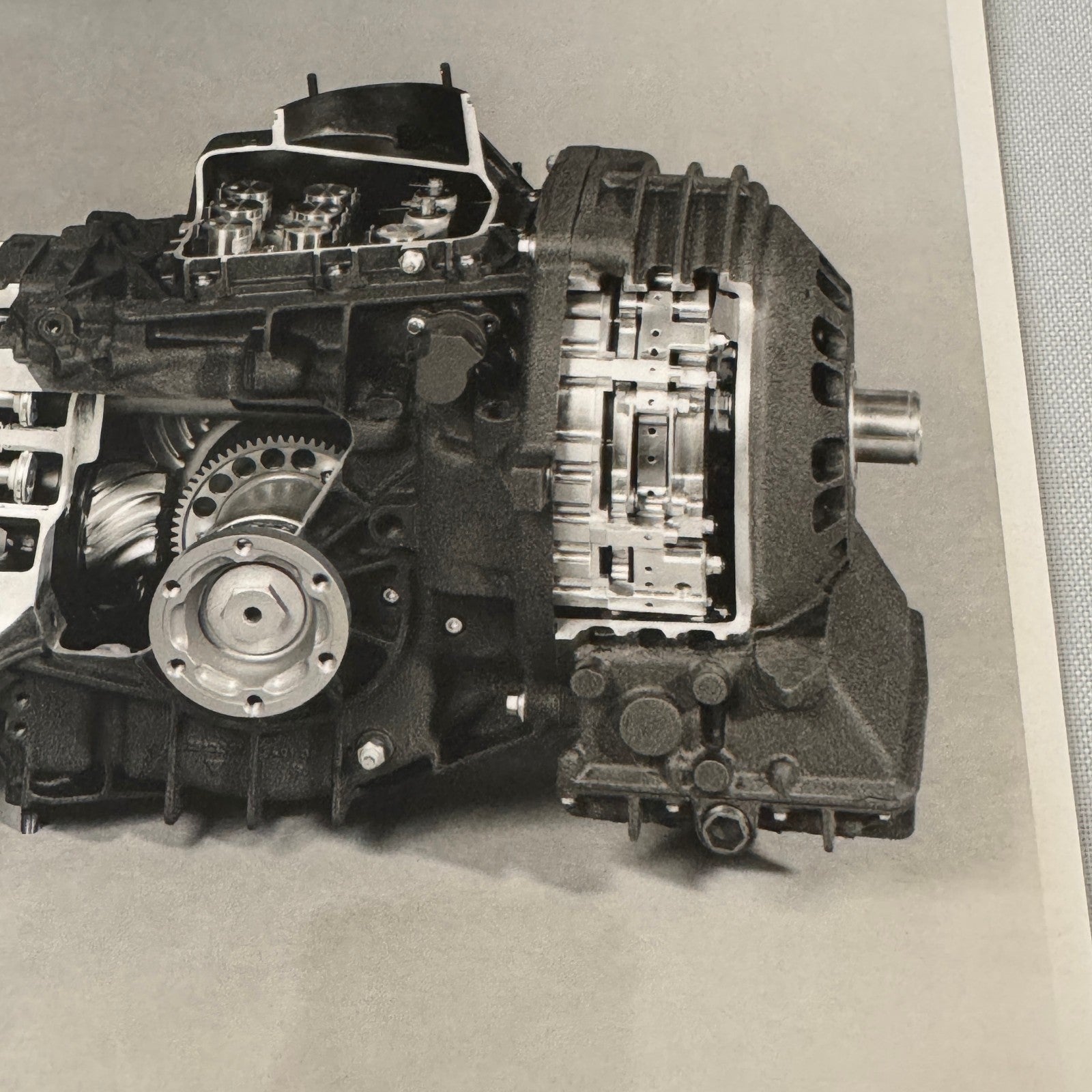 1987 Porsche Car Gearbox Cutaway Model Photo Photograph Print