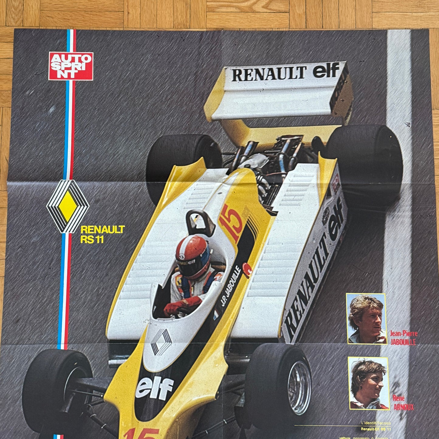 Renault ELF Racing Poster Rene Arnoux Jean Pierre Jabouille RS 11 F1 Formula One