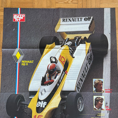 Renault ELF Racing Poster Rene Arnoux Jean Pierre Jabouille RS 11 F1 Formula One