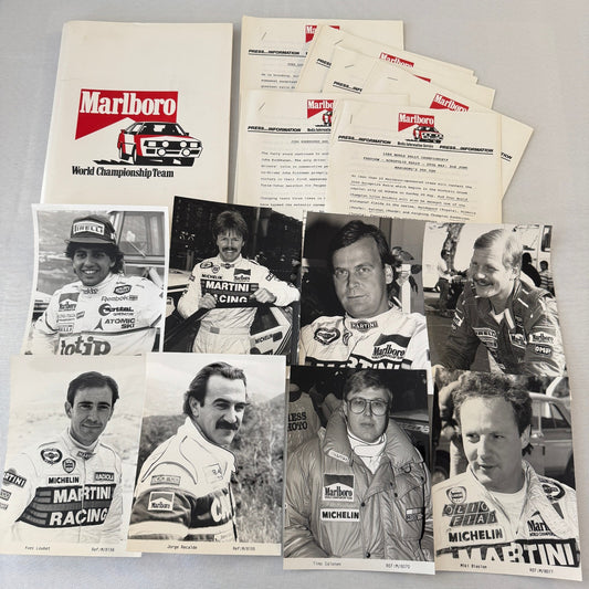 1988 Marlboro Rally Racing World Championship Press Kit Mazda Lancia Toyota