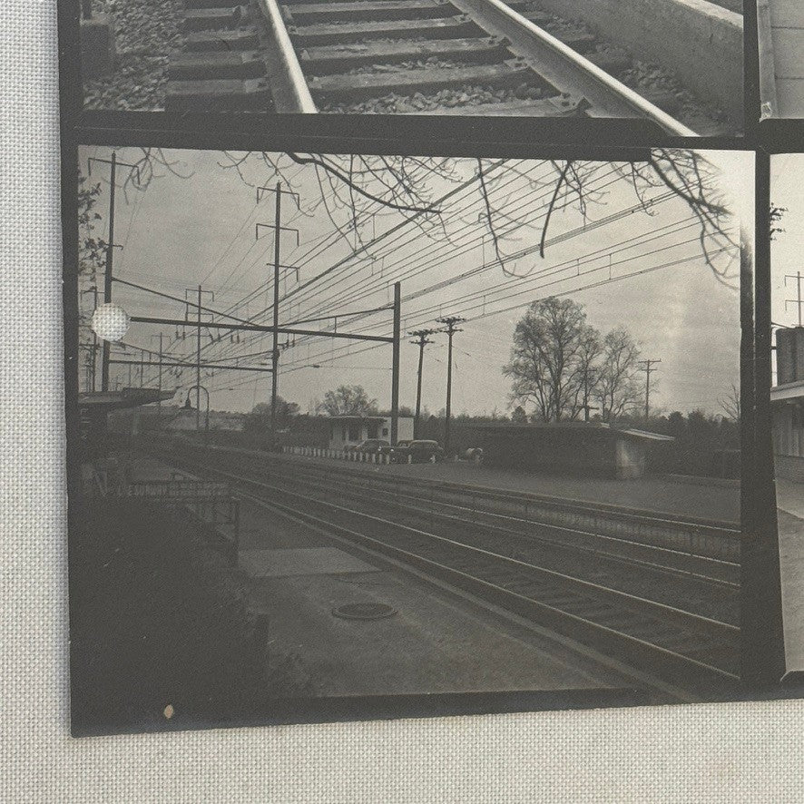 Vintage Pennsylvania Railroad Photo Contact Sheet Photograph Al Paul Lefton