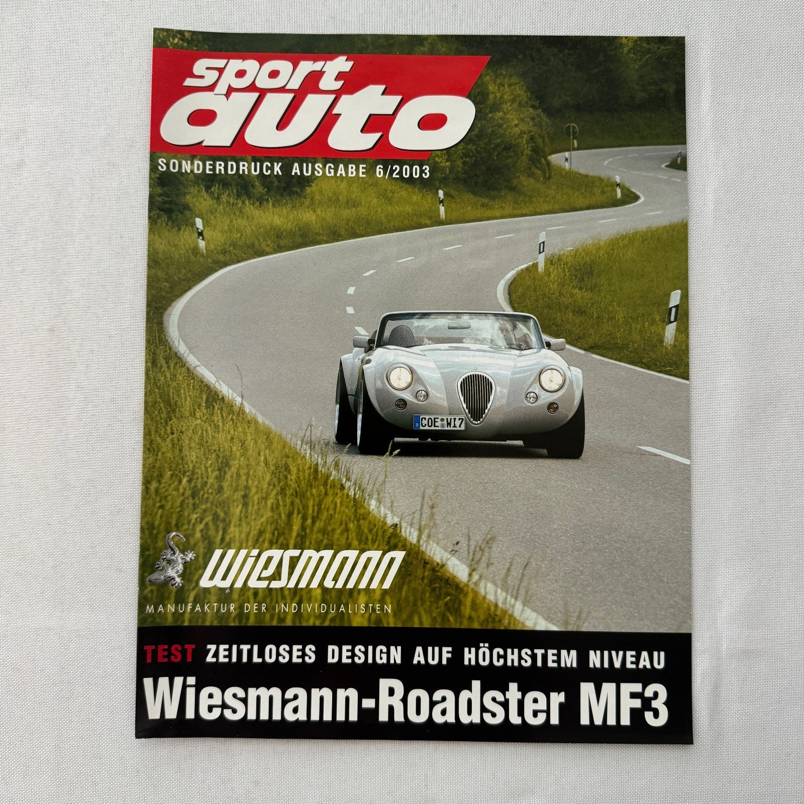 Wiesmann Car Sales Brochure Catalog Lot Wiesmann Roadster Raymond Weil Watch