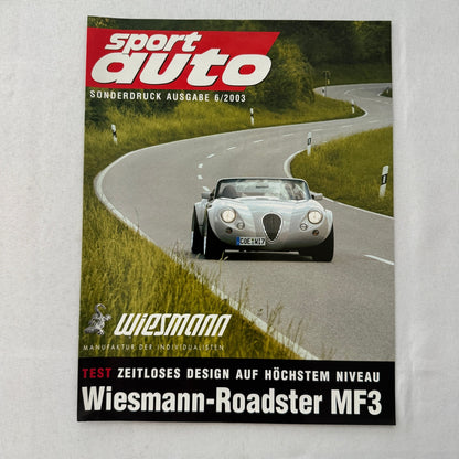 Wiesmann Car Sales Brochure Catalog Lot Wiesmann Roadster Raymond Weil Watch