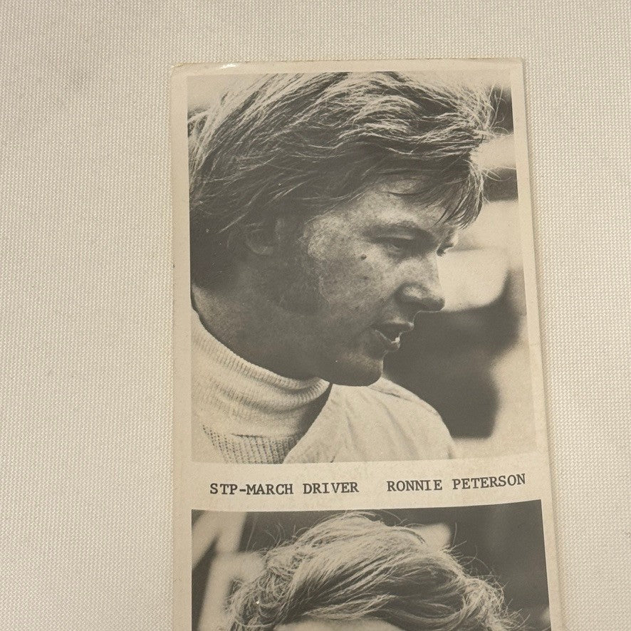 Niki Lauda Ronnie Peterson Racing Driver Photo Photograph Vintage