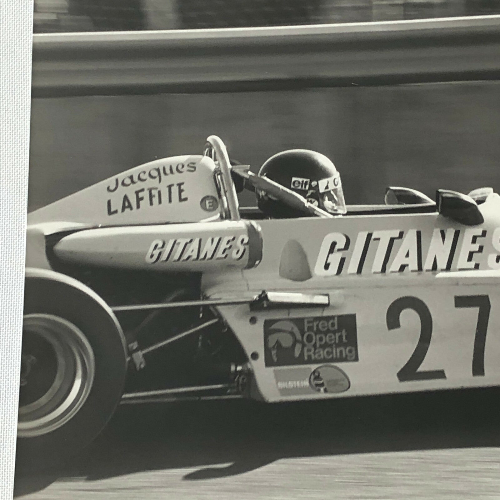 Vintage 1976 Formula 2 F2 Nogaro Grand Prix Racing Photo Photograph Chevron Car 