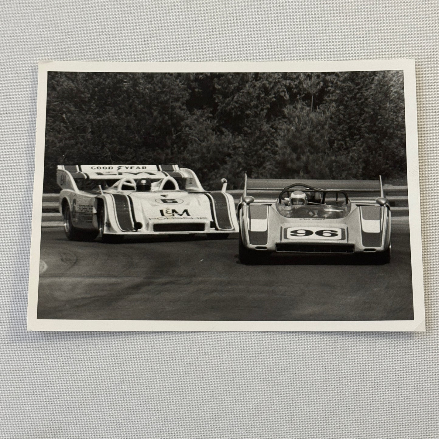 Vintage Porsche Racing Car Photo Photograph