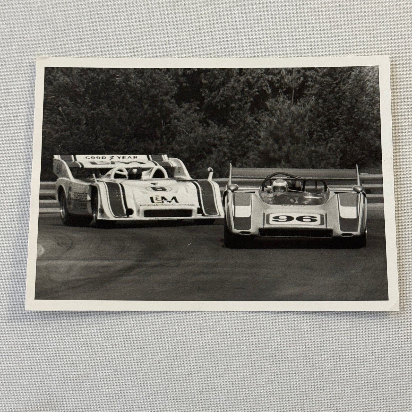 Vintage Porsche Racing Car Photo Photograph