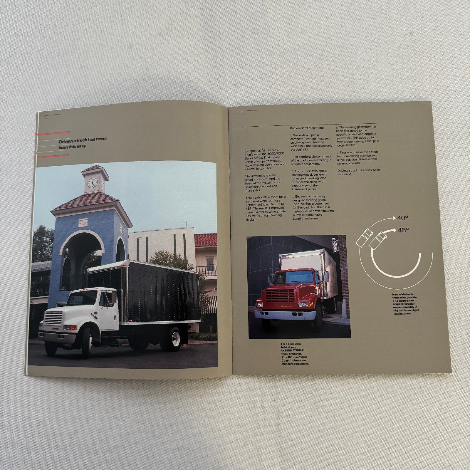 International 4000 and 7000 Series Truck Sales Brochure Catalog Advertising