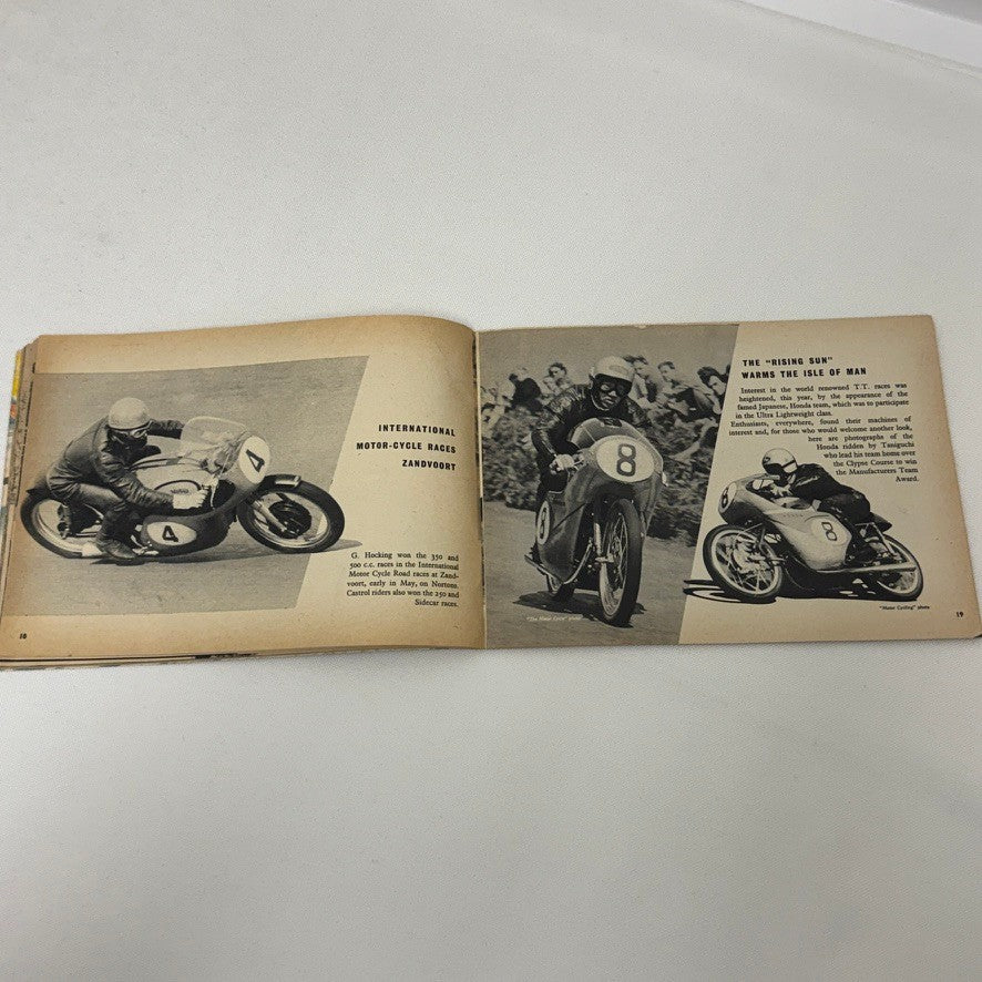 1959 Castrol Racing Achievements Brochure Rally Rallye Motorcycle Land Speed +