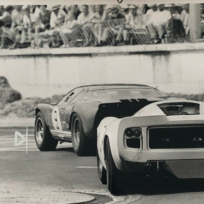 Vintage 1967 Ford GT40 and McLaren ? Racing Photo Photograph Norisring Hawkins 