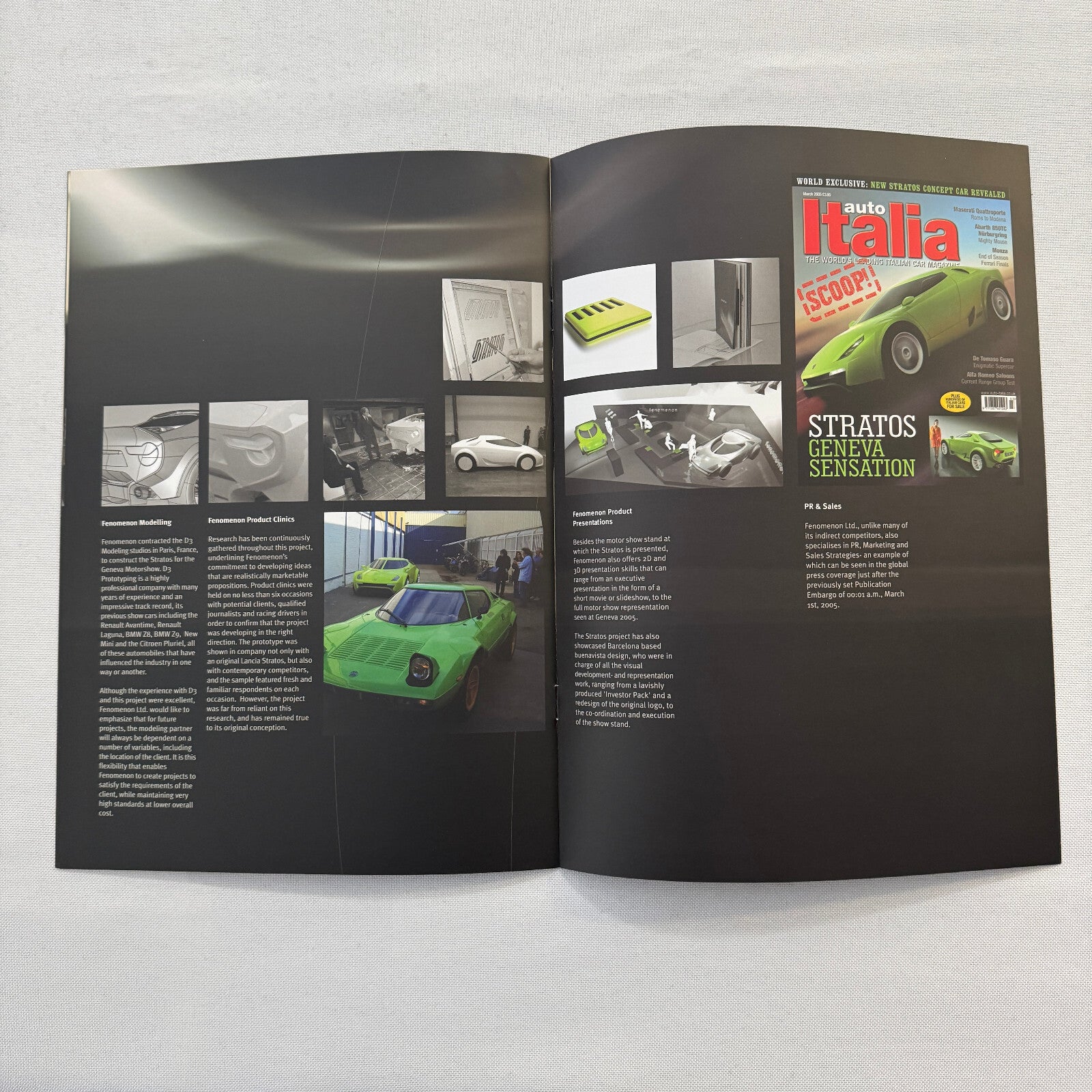 Fenomenon Stratos Concept Car Press Kit Lancia Stratos CD