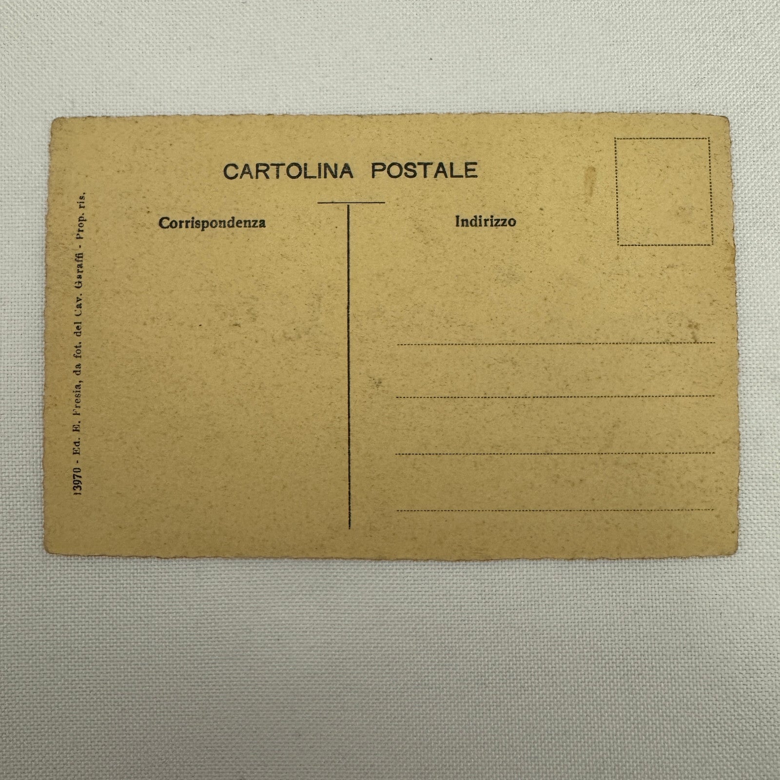 Vintage Italian Car Postcard Post Card Antique