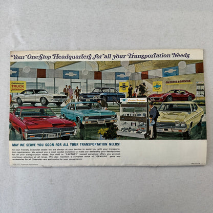 1968 Chevrolet Custom Accessories Brochure Catalog Caprice Bel Air Impala +