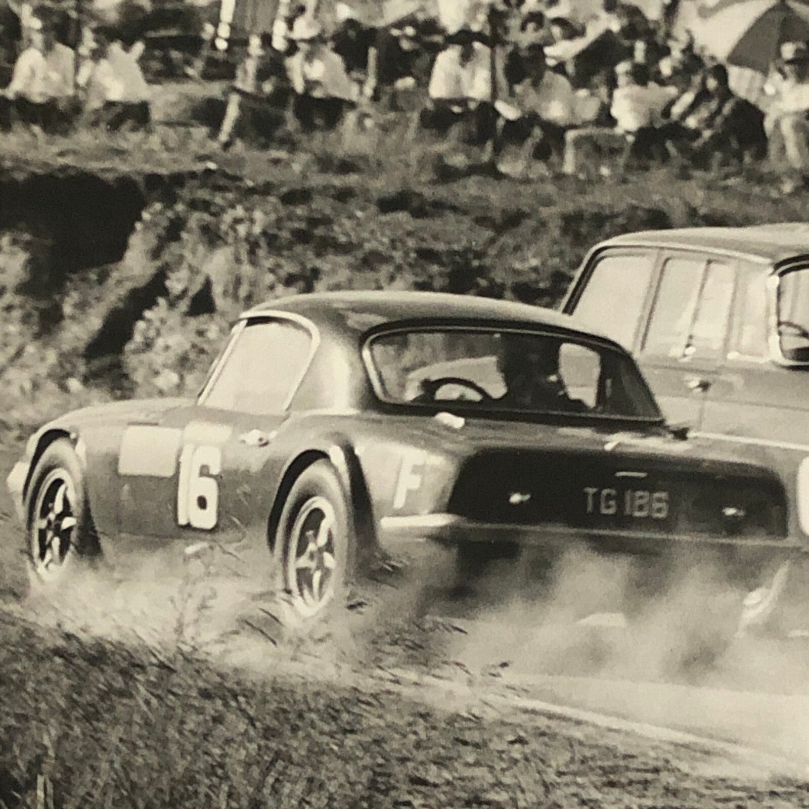 Vintage Lotus Elan Racing Photo Photograph Print J Holme and B Wheble