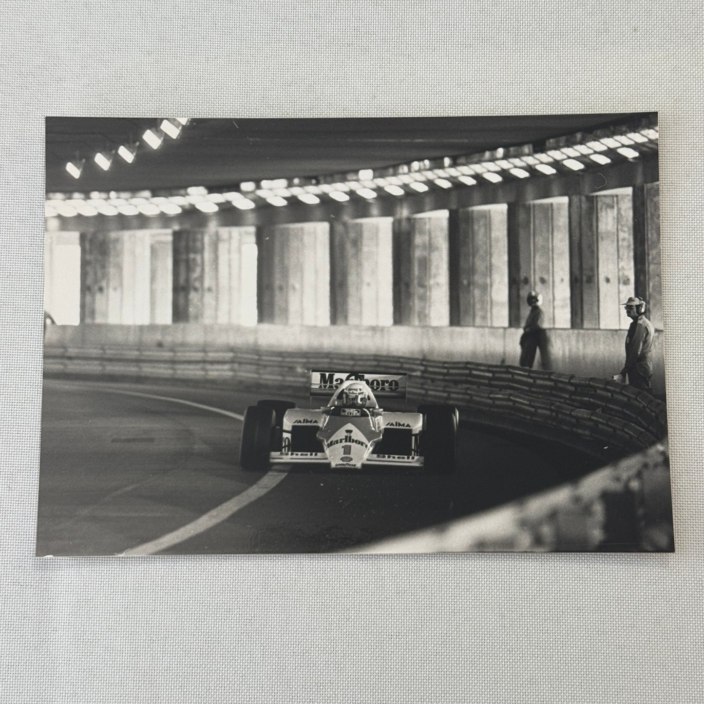 Alain Prost McLaren F1 Monaco Grand Prix Racing Photo Photograph Print Vintage