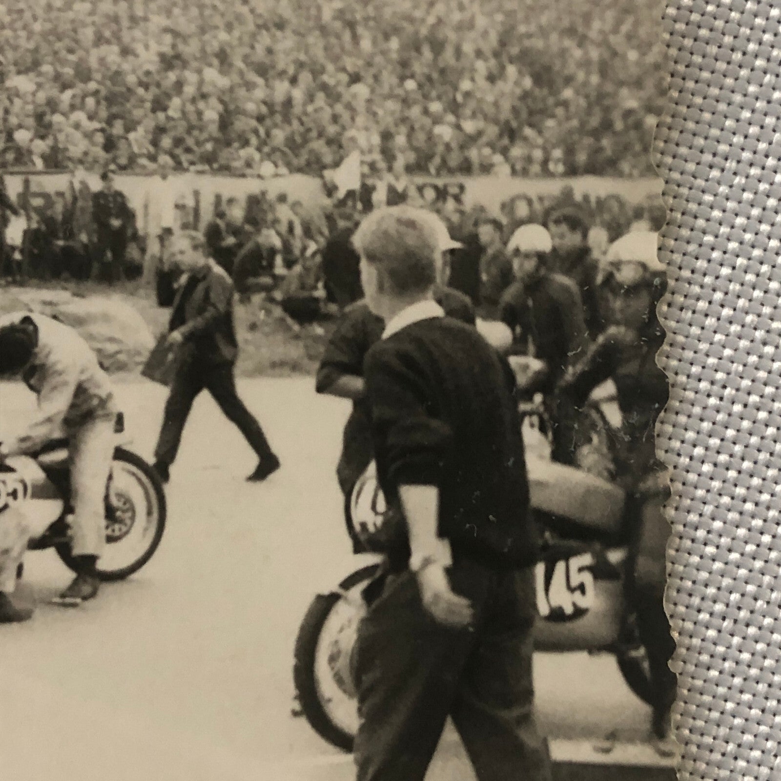 Vintage Motorcycle Racing Photo photograph Snapshot  Germany