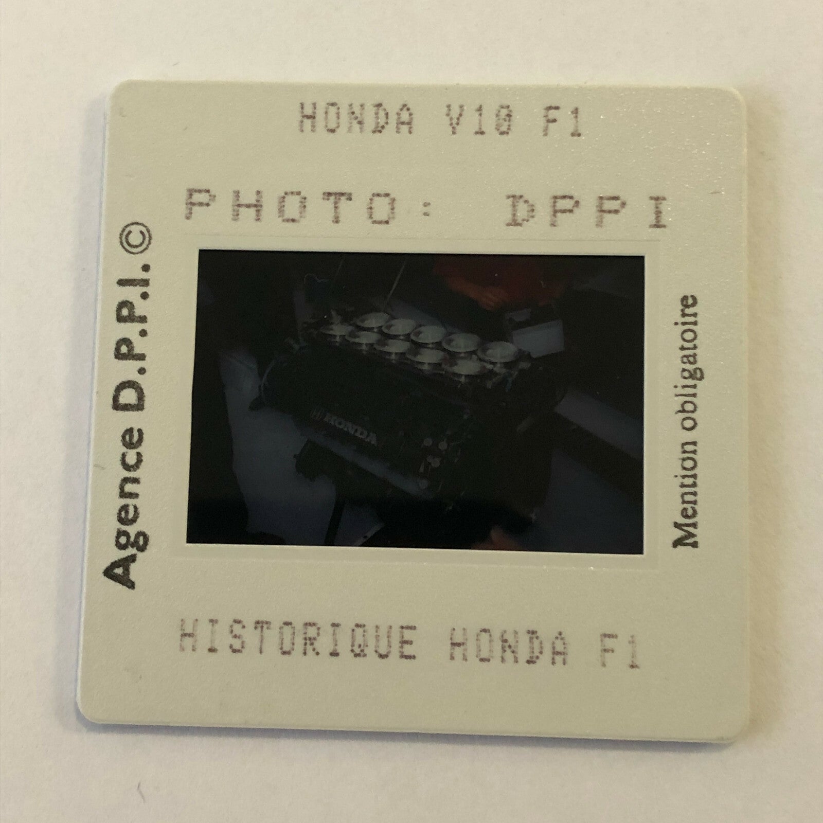 Honda Racing V10 Formula One Engine DPPI 35MM Press Photo Slide F1 Racing