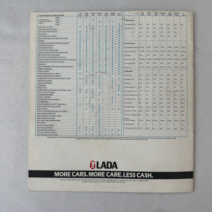 1984 Lada Car Sales Brochure Catalog 1200 1500 GLS Riva Estate Niva 4x4 UK