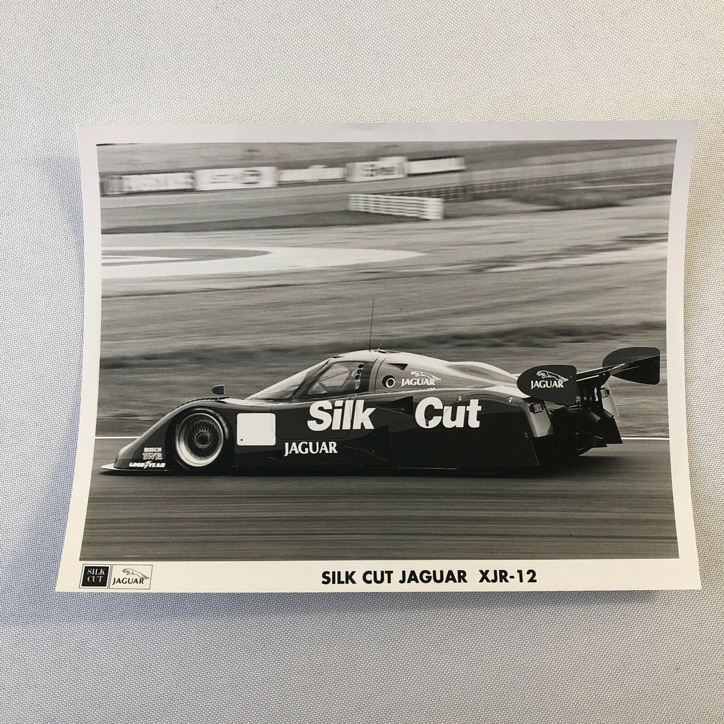 Vintage Jaguar Silk Cut XJR-12 Racing Car Photo Photograph Jaguar XJR 12