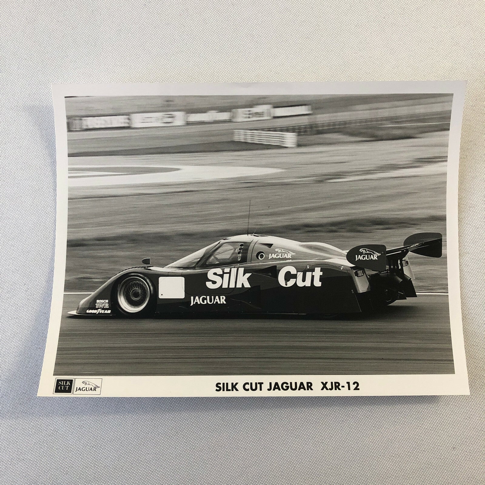 Vintage Jaguar Silk Cut XJR-12 Racing Car Photo Photograph Jaguar XJR 12