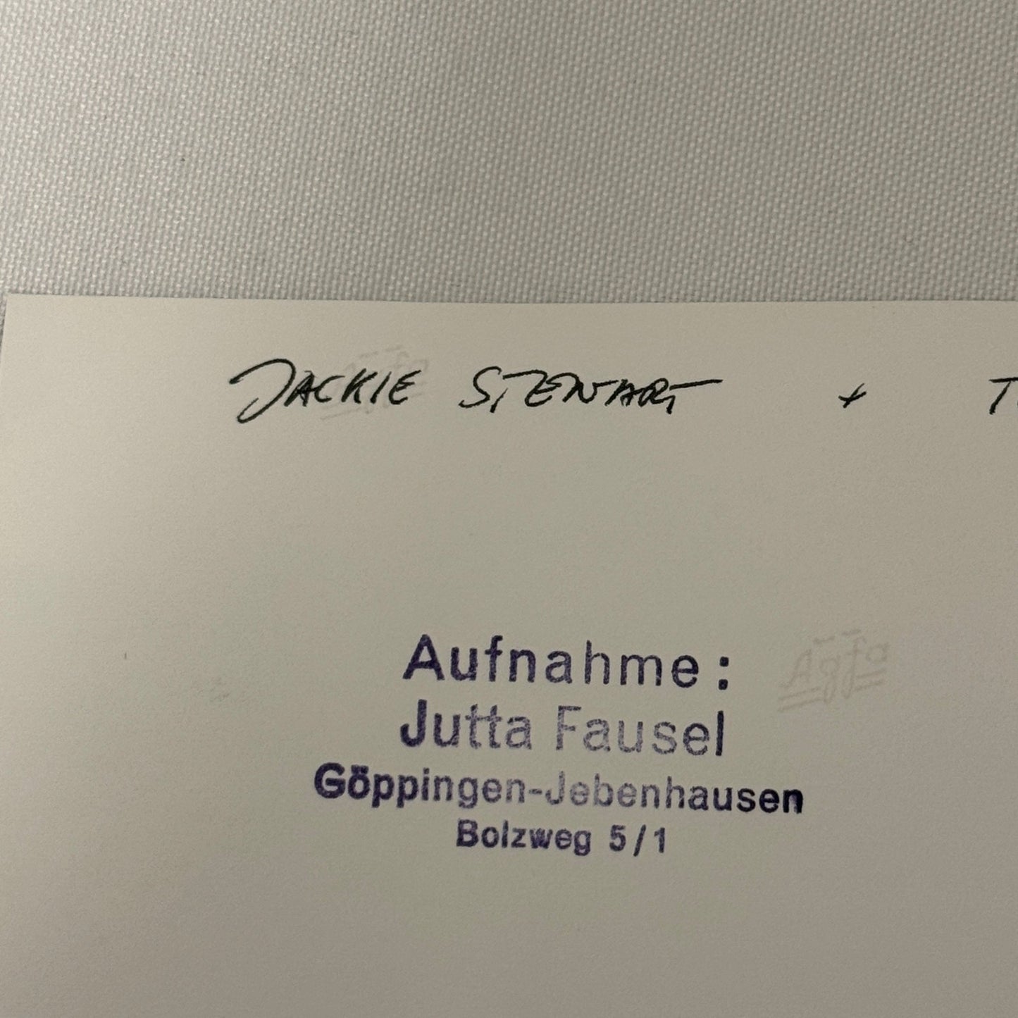 Vintage Racing Photo 1971 Austrian Grand Prix Jackie Stewart Teddy Meier