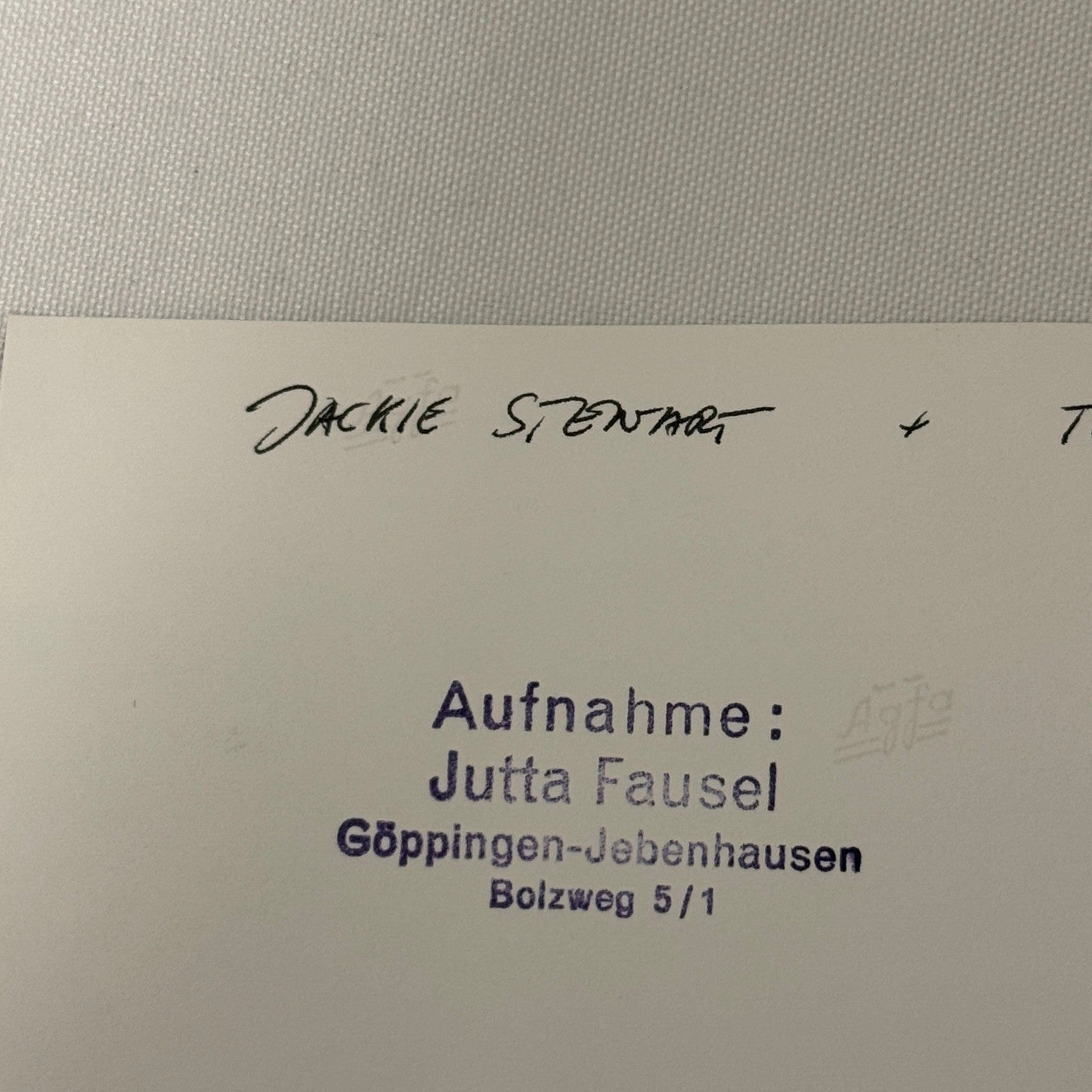 Vintage Racing Photo 1971 Austrian Grand Prix Jackie Stewart Teddy Meier