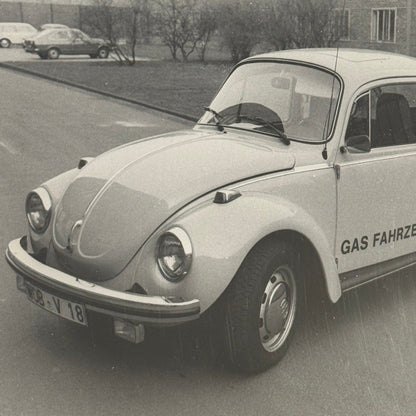 Vintage Volkswagen Beetle VW Bug Car Photo Photograph Print 1977