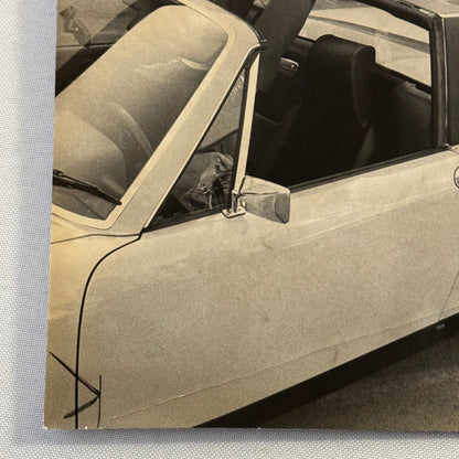 Vintage Photo Photograph Woman with Porsche 914 Car