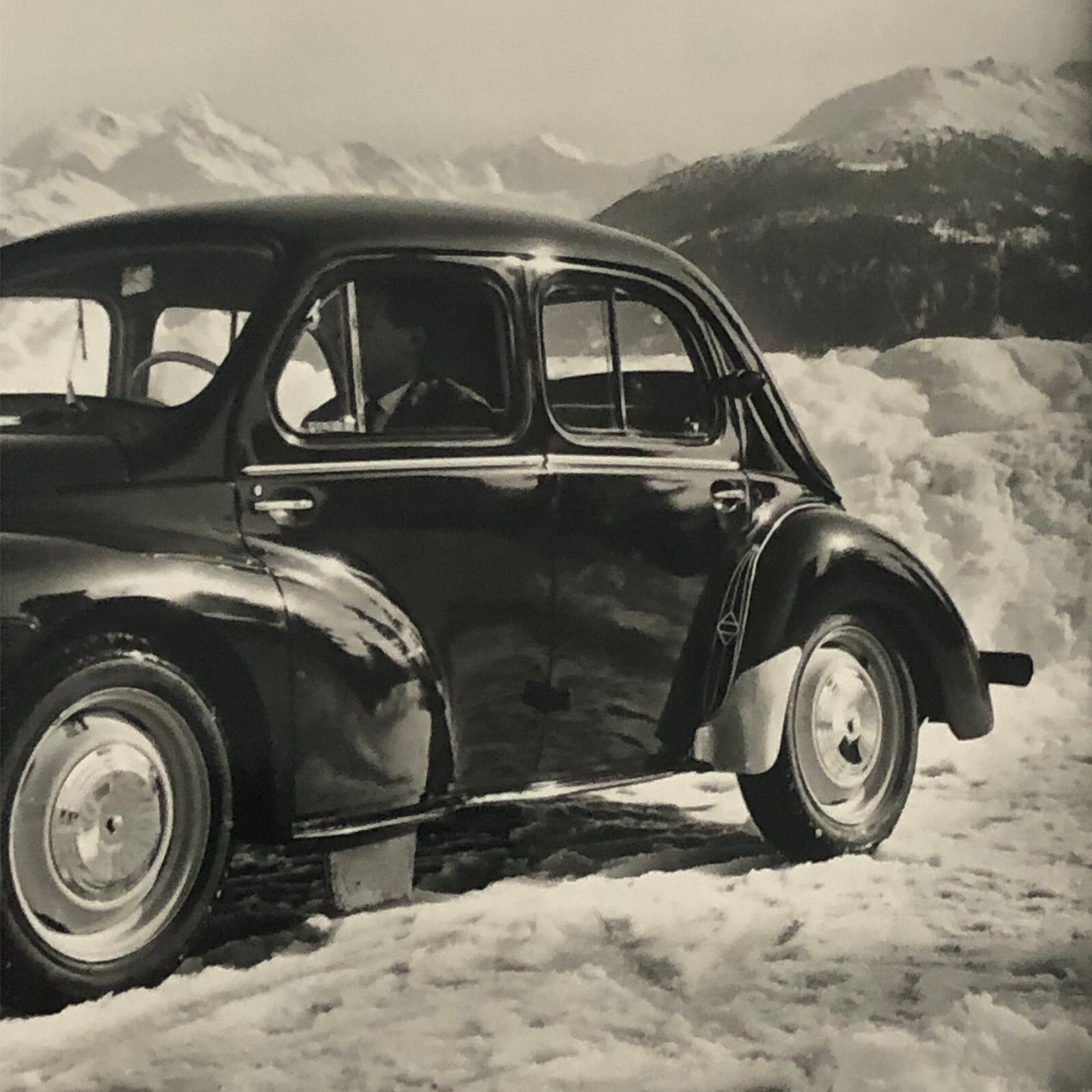 1960 Renault 4CV Car Factory Press Photo Photograph 4 CV