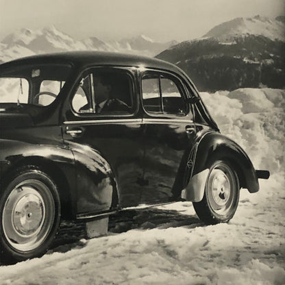 1960 Renault 4CV Car Factory Press Photo Photograph 4 CV