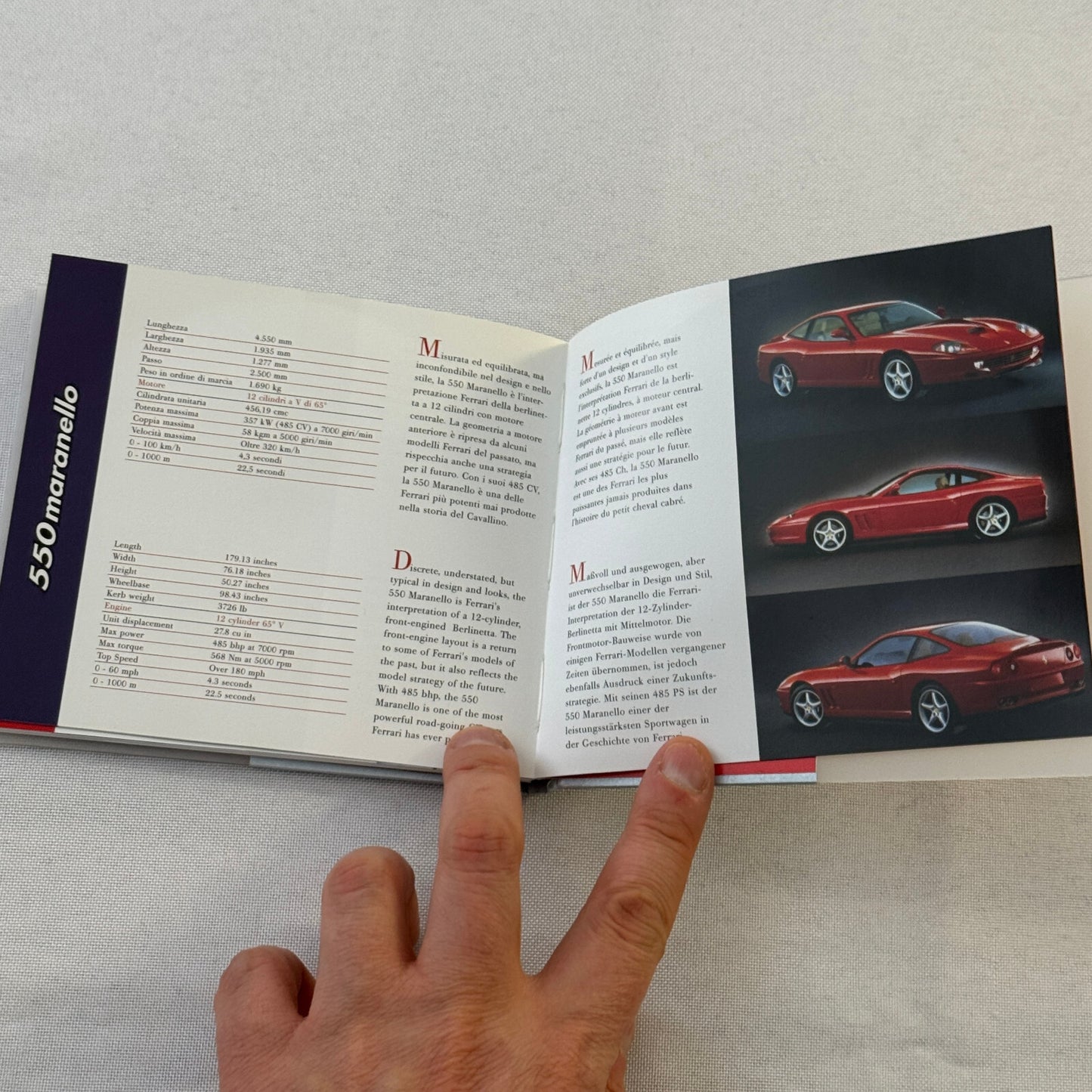 2000 Ferrari Press Kit CD Brochure Ferrari 360 Spider 550 Maranello 456 GT