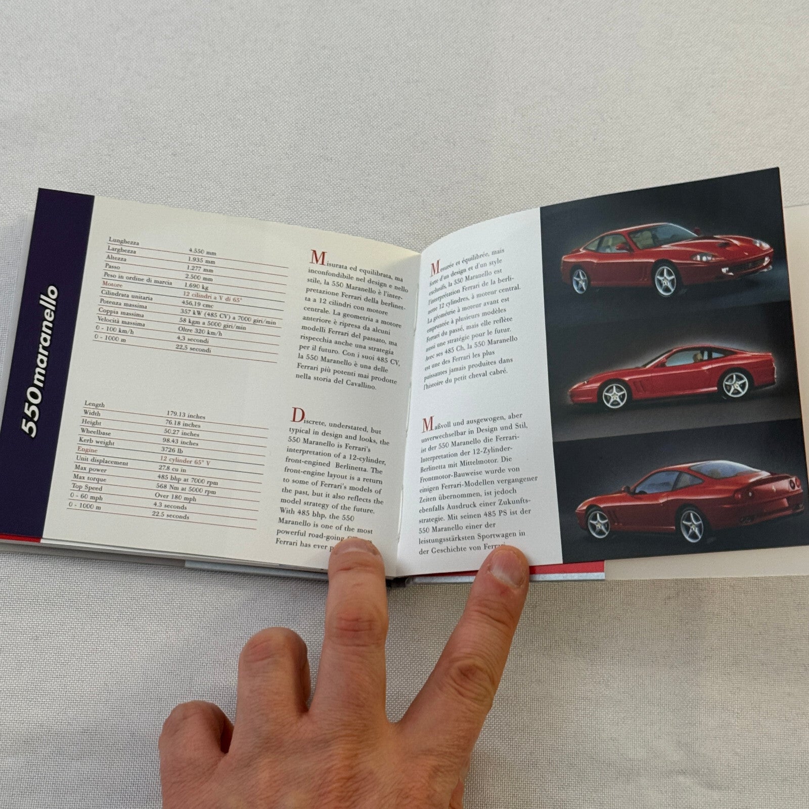 2000 Ferrari Press Kit CD Brochure Ferrari 360 Spider 550 Maranello 456 GT