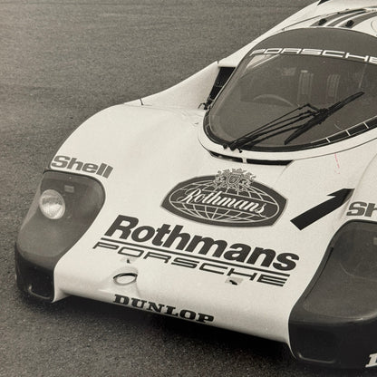 Porsche 956 Rothmans Racing Race Car Photo Photograph Print Vintage