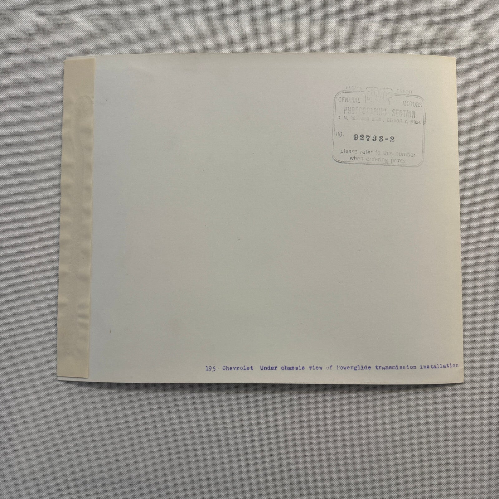 1950 Chevrolet Powerglide Transmission Factory Press Photo Photograph Vintage