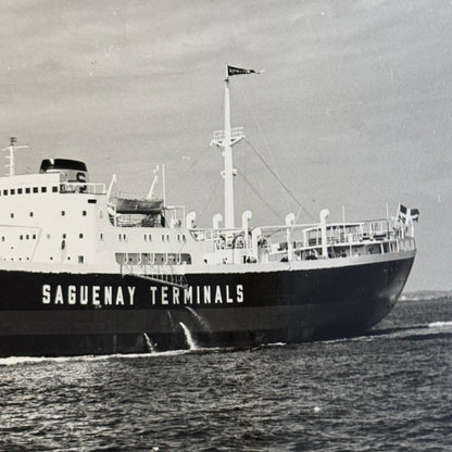 Vintage Ship Boat Photo Photograph Print Sunpolnya Saguenay Terminals Line 1956