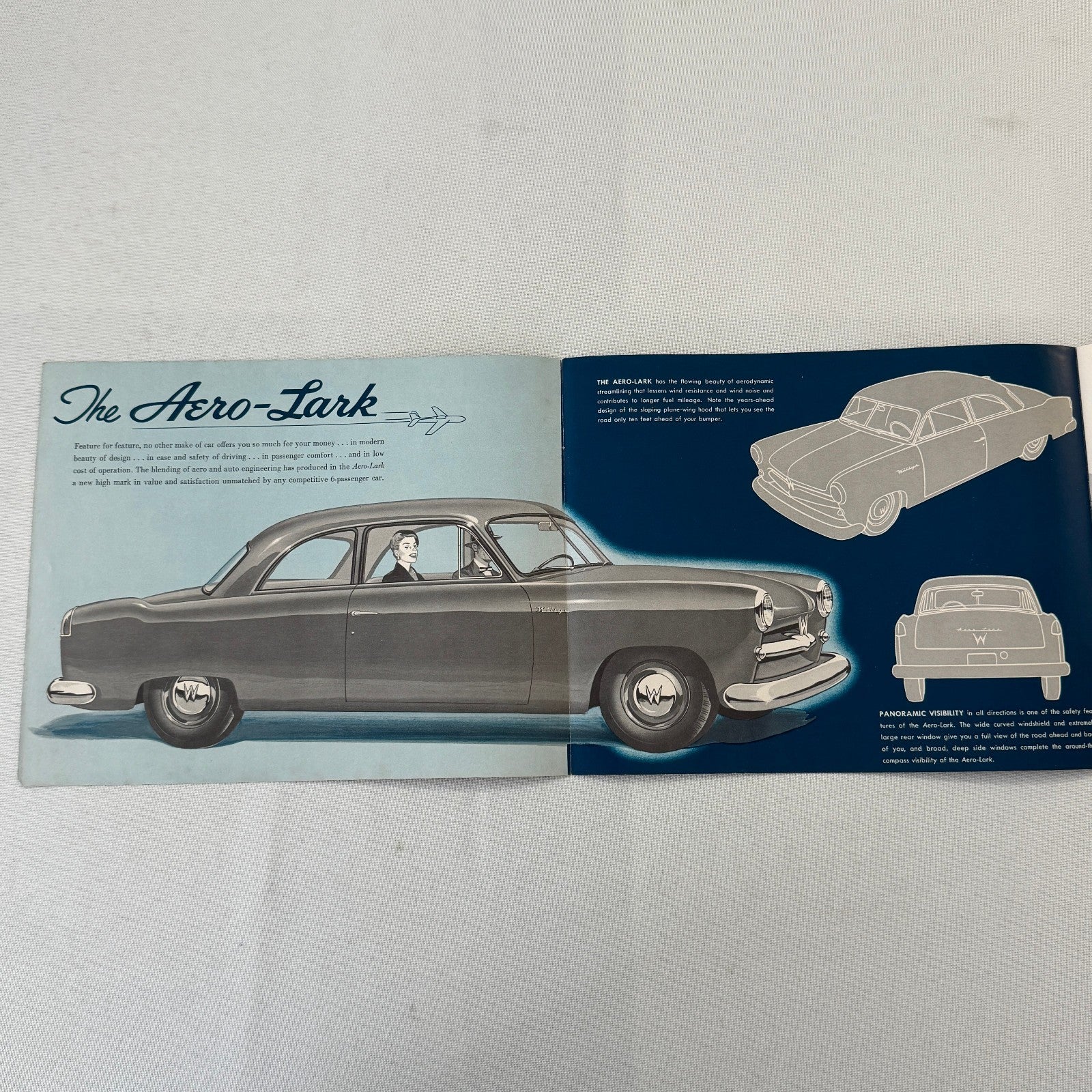 Willys Aero Lark Car Sales Brochure Catalog Vintage Advertising Willys Overland
