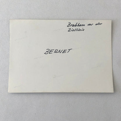 Vintage Racing Photo Photograph Jack Brabham Driver Car 