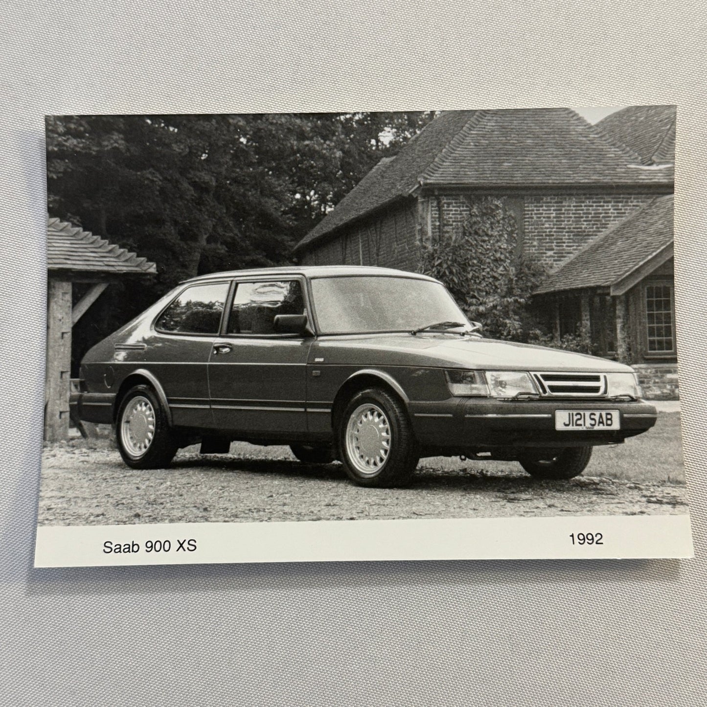 1992 Saab 900 XS Car Automobile Factory Photo Photograph Print Vintage