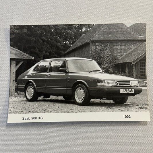 1992 Saab 900 XS Car Automobile Factory Photo Photograph Print Vintage