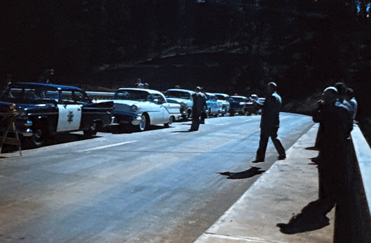 35mm Slide Vintage Image California Highway Police Car Cars Automobile