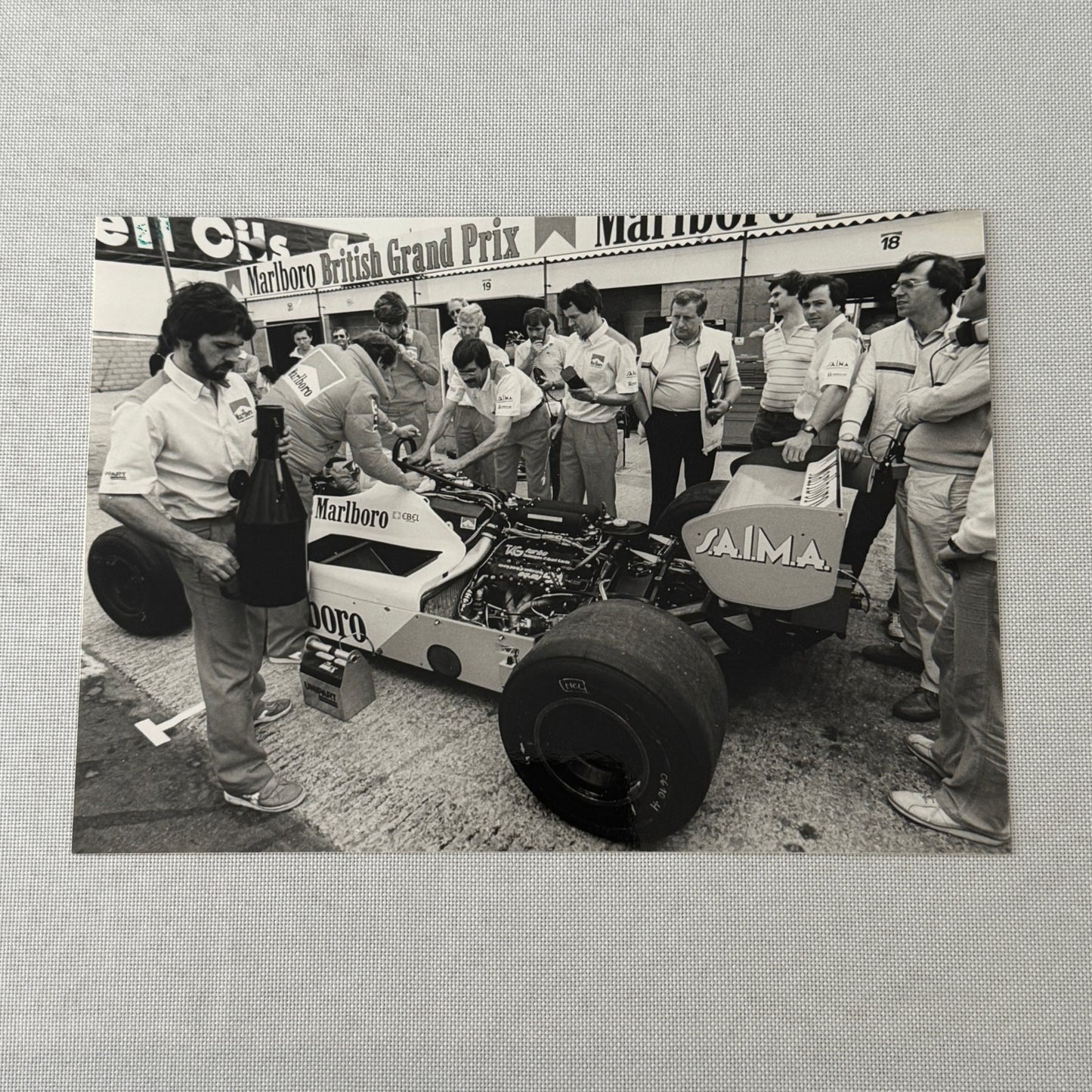 McLaren Porsche Tag Turbo Racing Car Photo Photograph Print 1983