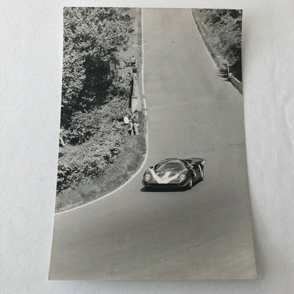 Vintage Racing Car Photo Photograph John Surtees Lola at Nurburgring - Cahier