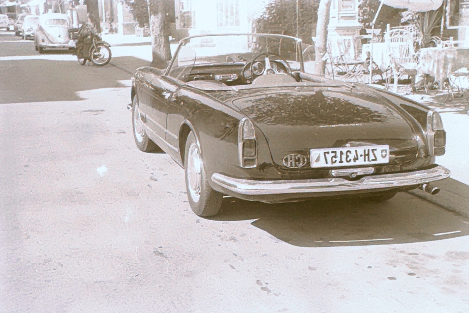 Alfa Romeo Photo NEGATIVES Convertible Car Negative Lot Vintage