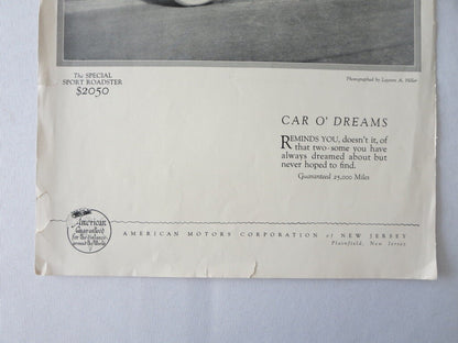 American Motors Corporation of New Jersey Special Sport Roadster Brochure