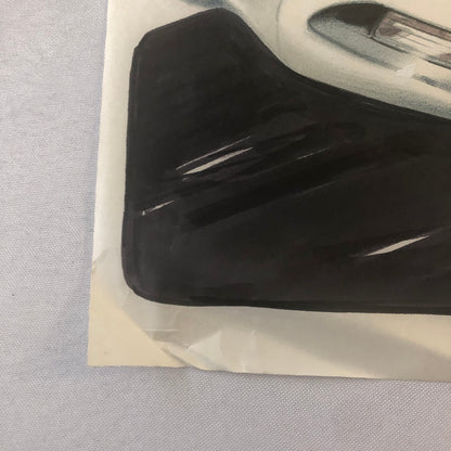 Vintage Concept Car Styling Art Design Illustration NOTTRODT Signed