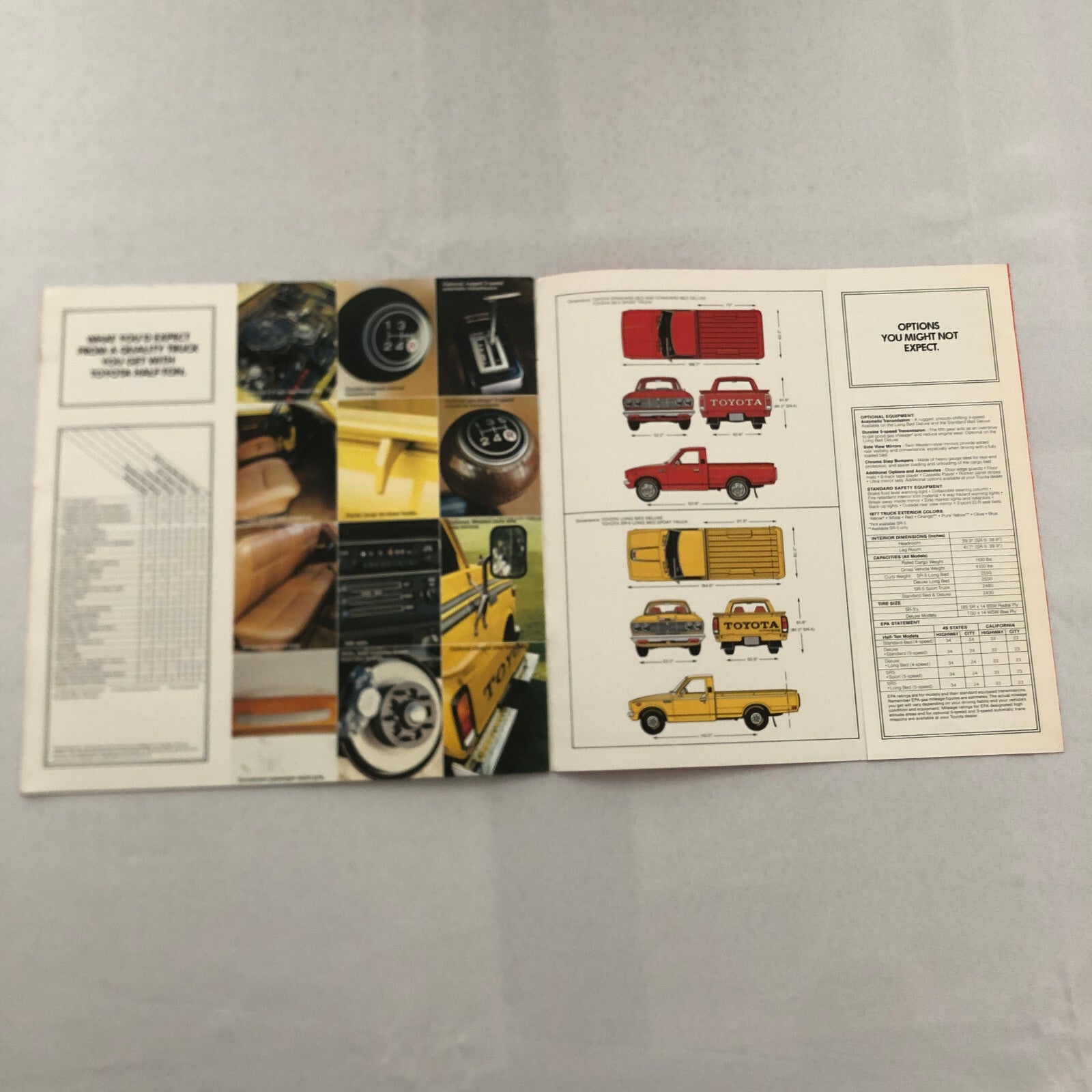 1977 Toyota Half Ton Pickup Truck Sales Brochure Catalog SR-5 SR5 Sport Truck
