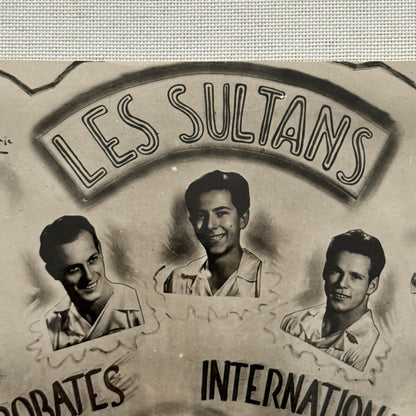 Vintage Circus Acrobat Act Balancing Photo Photograph Les Sultans French