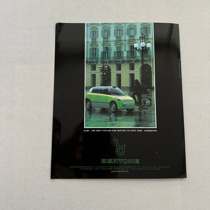 Bertone Slim Concept Car Prototype Sales Brochure Catalog 2000